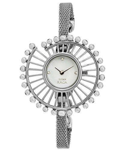 Titan Analog Silver Dial Women's Watch - 9970SM01J / 9970SM01J - Bharat Time Style