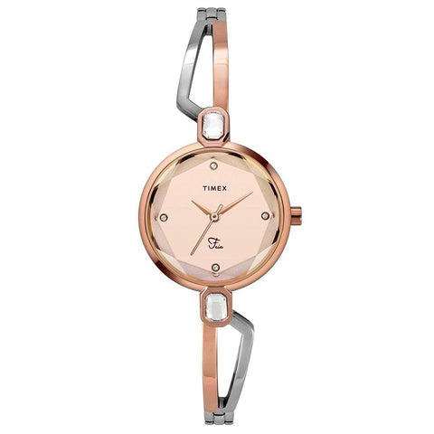 Timex Fria Analog Gold Dial Women's Watch-TWEL15101 - Bharat Time Style