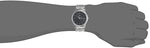 Titan Black Dial Silver Stainless Steel Strap Watch - 1636SM01