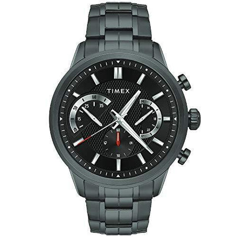 Timex E-Class Surgical Steel Enigma Chronograph Analog Black Dial Men's Watch-TWEG18605 - Bharat Time Style