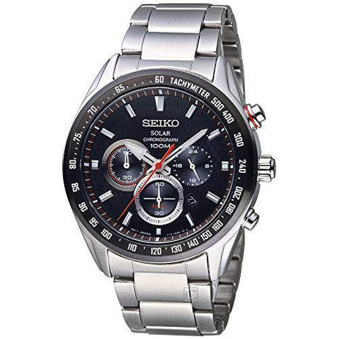 Seiko Analog Black Dial Men's Watch - SSC579P1 - Bharat Time Style