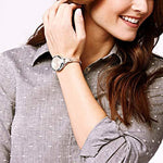 Fossil Georgia Analog Peach Dial Women's Watch - ES2830 - Bharat Time Style