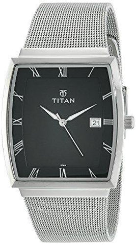 Titan Analog Black Dial Men's Watch-NK90076SM01W / NK90076SM01W - Bharat Time Style