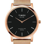 Timex Slim Sapphire Crystal Analog Black Dial Men's Watch-TWEG17411 - Bharat Time Style