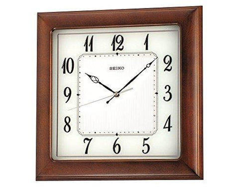 Seiko Wall Clock (33 cm x 33 cm x 4.5 cm, Brown, QXA390BN) - Bharat Time Style