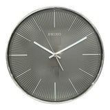 Seiko Plastic Wall Clock (Grey_12 Inch X 12 Inch X 1.9 Inch)- QXA733AN - Bharat Time Style