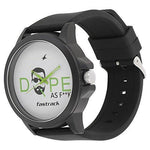 Fastrack White Dial Analogue Black Silicone Strap Unisex Watch - Bharat Time Style