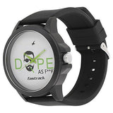 Fastrack White Dial Analogue Black Silicone Strap Unisex Watch - Bharat Time Style