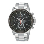Seiko Chronograph Black Dial Men's Watch - SNDC75P1 - Bharat Time Style