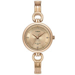 TIMEX Rose Gold Chain Watch - TWEL11425