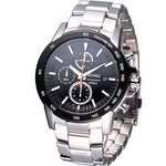 Seiko Chronograph Black Dial Men's Watch - SNDC75P1 - Bharat Time Style