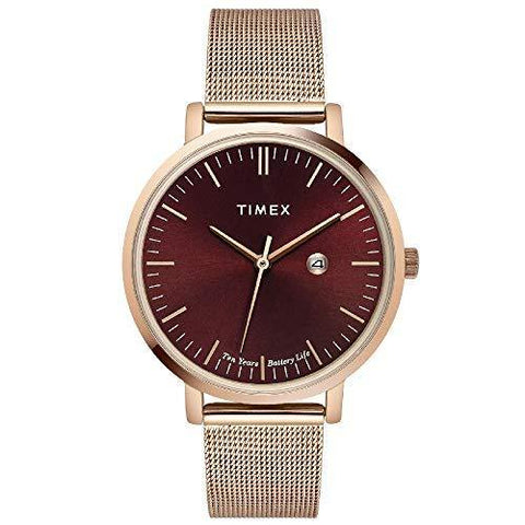 Timex Long Last-Ten Year Battery Life Analog Red Dial Women's Watch-TWEL12904 - Bharat Time Style