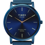Timex Slim Sapphire Crystal Analog Blue Dial Men's Watch-TWEG17414