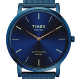 Timex Slim Sapphire Crystal Analog Blue Dial Men's Watch-TWEG17414