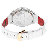 NP6187KL01 ALL WHITE DIAL LEATHER STRAP WATCH