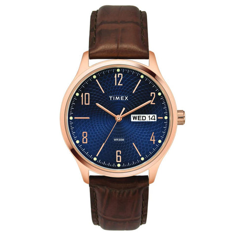 TIMEX Brown Strap Gents Watch - TW0TG6515