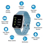 Helix Full Touch Fitness Smart Watch with HRM, BP, Oxygen Monitor, Music, Camera Control, Message and Call Notification Digital Black Dial Unisex-Adult Watch-TW0HXW102T - Bharat Time Style