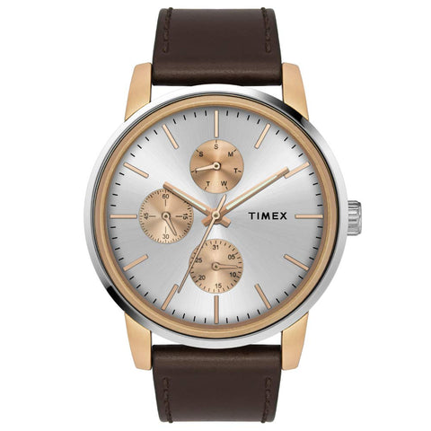 Timex Fusion Multifunction Analog Silver Dial Men's Watch-TWEG18900