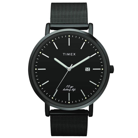 Timex Long Last-Ten Year Battery Life Analog Black Dial Men's Watch-TWEG17709