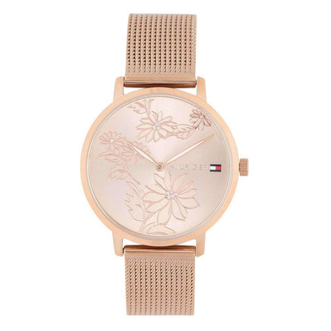 Tommy Hilfiger Womens Dial Metallic Analogue Watch - NBTH1781922 (Beige_Free Size) - Bharat Time Style