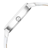 GLITCH SILVER DIAL SILVER LEATHER STRAP WATCH 6234SL01