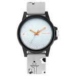 Hashtag - White Dial Silicone Strap Watch | Fastrack - 68012PP06 - Bharat Time Style