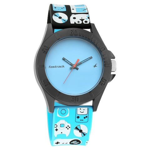 ARCADE - BLUE DIAL SILICONE STRAP WATCH 68013PP01
