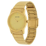 Sonata Analog Round Champagne Dial Golden Stainless Steel Strap Watch For Men-NM7023YM02 - Bharat Time Style