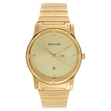 Champagne Dial Golden Stainless Steel Strap Watch 7023YM08