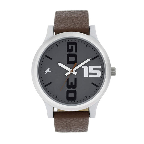Fastrack Bold Analog Grey Dial Men's Watch NM38051SL05/NN38051SL05 - Bharat Time Style