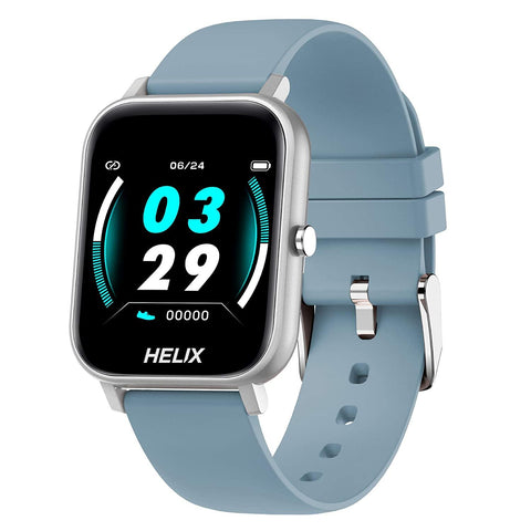 Helix Full Touch Fitness Smart Watch with HRM, BP, Oxygen Monitor, Music, Camera Control, Message and Call Notification Digital Black Dial Unisex-Adult Watch-TW0HXW102T - Bharat Time Style