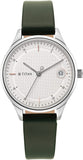 Titan Analog White Dial Women's Watch- 2649SL01