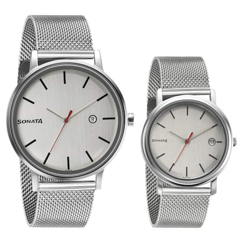 Bandhan From Sonata - Silver Dial Analog Watches 713187029SM01