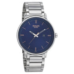 Sonata Analog Round Blue Dial Silver Stainless Steel Strap Watch For Men-NM7131SM01 - Bharat Time Style