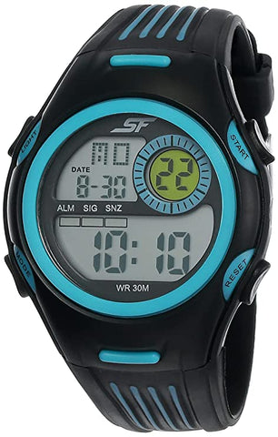 Sonata Digital Grey Dial Men's Watch-NL77072PP02