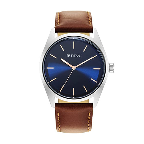 Titan Analog Blue Dial Men's Watch - NR1866SL01