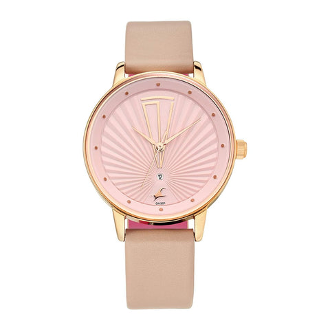 Fastrack Ruffles Collection Analog Pink Dial Women's Watch-6206WL02 - Bharat Time Style