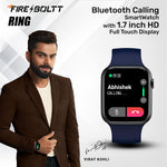 Fire-Boltt Ring Bluetooth Calling Smartwatch with SpO2 & 1.7” Metal Body - BSW005 (Blue) - Bharat Time Style