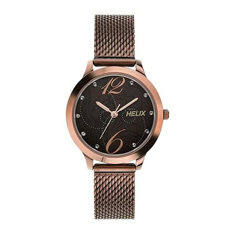 helix Analog Black Dial Women's Watch-TW022HL19