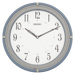 Seiko White Dial Blue Round Wall Clock - QXA748LT - Bharat Time Style