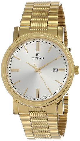 Titan Analog Men's Watch with Off-White Dial - NM1712YM02 - Bharat Time Style