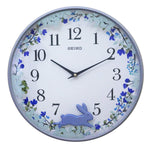 Seiko Plastic Pendulum Wall Clock (Blue_12.9 Inch X 12.9 Inch X 1.5 Inch) - QXC238NN - Bharat Time Style