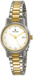White Dial Two Toned Stainless Steel Strap Watch - 2572BM01