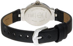 Titan Karishma Black Dial Black Leather Strap Watch - 2594SL01