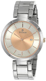 Titan Ladies Neo-Ii Analog Rose Gold Dial Women's Watch - 2480KM01