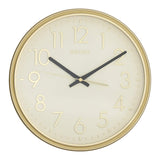 Seiko Ivory Dial Round Plastic Wall Clock (Golden, 12 x 12 Inches) - QXA744GN - Bharat Time Style
