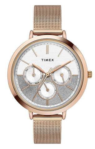 Timex Star Dust Multifunction Analog Silver Dial Women's Watch-TWEL14503