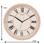 Seiko Wall Clock Rose Gold/White, 31 cm X 31 cm X 3.9 cm - QXA665AT - Bharat Time Style