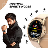 Fire-Boltt 360 SpO2 Full Touch Large Display Round Smart Watch with in-Built Games - BSW003 (Rose Gold) - Bharat Time Style