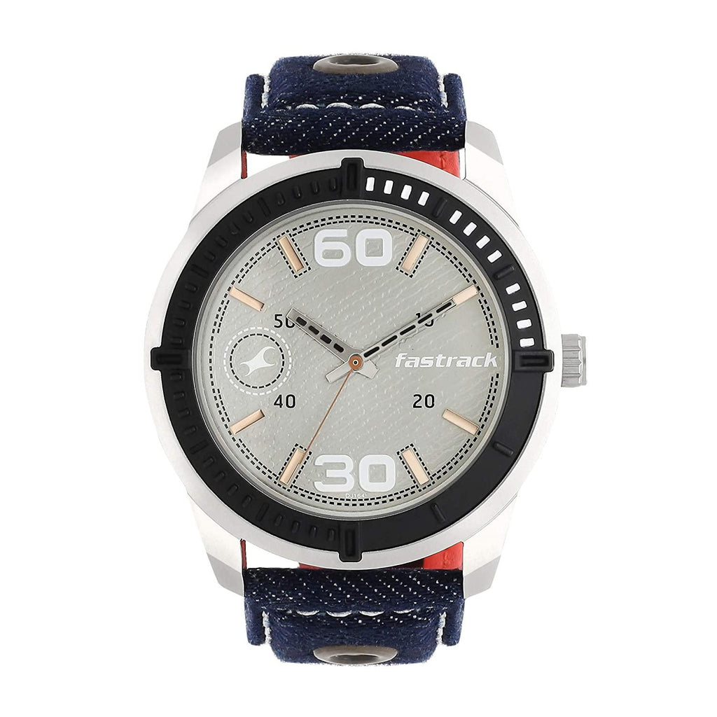 Buy Fastrack Grey Dial Black Denim Strap Watch 3191AL02 Online at Low  Prices in India at Bigdeals24x7.com